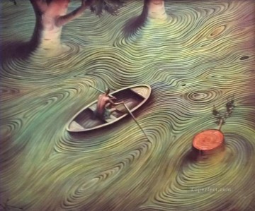 Surrealism Painting - modern contemporary 35 surrealism fowing